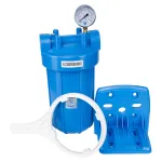 Big Blue 10" veefiltri korpus manomeetriga, 1&rdquo;, Aquafilter FH10B1-B-WB