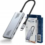 Gembird USB-C jagaja, 4x USB-C, USB 3.2 Gen 2, 10 Gb/s