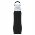 Dafi Solid Steel 0,5 l veepudel filtriga, must