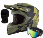Motokrossi enduro kiiver ZED X1.9 Mat XS ECE22.06 prillide ja interkomi hoidjaga