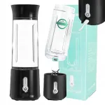 Traadita kaasaskantav blender roostevabast terasest teradega, USB C laadimine, lekkevaba