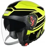 Avatud kiiver SMK GTJ Rambler, must/kollane, XS