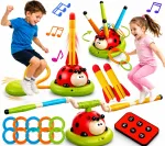 Laste 3in1 arcade m&auml;ng h&uuml;ppamise, viskamise ja lepatriinu vabastamisega