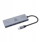USB-C jagaja AKASA, 4 pesa, 10 Gb/s