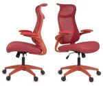 Ergonoomiline punane kontoritool FHX001 reguleeritavate k&auml;etugedega