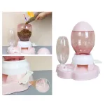 Automaatne kassitoidu dosaator 2,2 l ja 600 ml vee dosaator, roosa