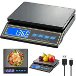 Elektroonilised kaalud 30 kg 1 g TARE ja t&uuml;kilugemisega, LCD-ekraan