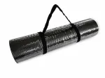 TOPKO joogamatt, 10 mm, must, rihmaga