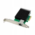 V&otilde;rgukaart LevelOne PCIe 4x, 1x RJ45, 10 Gb/s, roheline