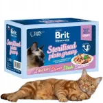 Brit Premium niiske steriilsete kasside toit, 12 x 85 g kastmes