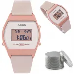Naiste k&auml;ekell Casio digitaalne, kvarts, liivaroosa-kuld, WR50