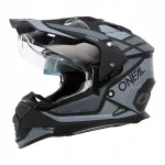 Motojuhi kiiver ONEAL SIERRA, hall/must, XXL