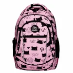 &Otilde;pilaste koolikott Chin&Chilla, must-roosa, 34 l