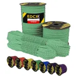 Paracord 4,4 mm n&ouml;&ouml;r, helkuriga, roheline &bdquo;Green Snake 50/50&ldquo;, 100 m