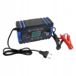 Automaatne akulaadija LCDga, 12V/24V, 8A/4A