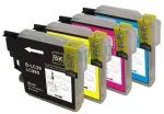 Brother LC985 tindikassetid, 4 tk, sobivad DCP-J125, J315W