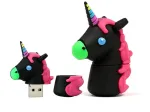 USB m&auml;lupulk 64 GB, must, Unicorn Pony