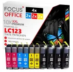 Brother LC123 tindikassetid, XL, 10 tk, sobivad J6920DW, MFC-J870DW, J875DW, J970DW