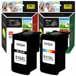 Tindid CANON PG510 + CL511 XL, sobivad PIXMA iP2700, MP240, MP280, MP250, MX340 jaoks