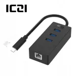 Iczi IZEC-A88 USB C jagaja 3 USB 3.0 pesa ja RJ45-ga
