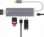 Adapter Daffodil HUB 05S, 6-&uuml;hes, USB-C, USB 3.0, HDMI 4K