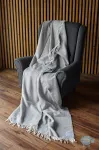 Merino villane pleed tutikestega, 100% vill, Poola merino vill