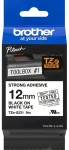Brother TZE-S231 tugev 12 mm x 8 m valge kleebisteip, originaal