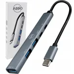 USB-C jagaja SLIM, 3x USB, 2x USB-C PD