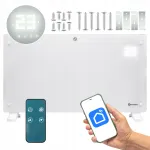 Elektriline konvektor Kaltmann GLASS, 2500W, WiFi, kuni 25 m&sup2;