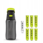 Veepudel filtriga Dafi SOLID 0,5 l must 7 filtriga