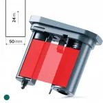 Termosiirdetav riba Niimbot M2 M2_H printerile, punane