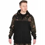 Kapuutsiga kalastusdressipluus Fox LW, must/kamuflaaž, XXXL