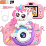 Laste digitaalne kaamera Gontence 1080p HD, 2", SD kaart 32GB