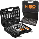 NEO tagumiste mutriv&otilde;tmete komplekt 110 osa 1/4, 1/2 karbis koos 40 otsikuga