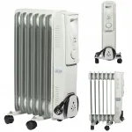 Elektriline &otilde;liradiaator, 1500 W, 7 sektsiooni, termostaadiga