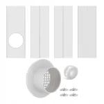 &Otilde;hukonditsioneeri ventilatsioonikomplekt, 10 tk, 10 cm