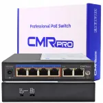 PoE l&uuml;liti CMR-64-24, 6 porti (4x RJ45, 2x uplink), VLAN, Watchdog, 65W