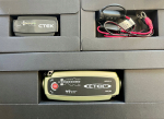 Laadija CTEK MXS 5.0 Power-Bank ja laadimise oleku indikaatoriga