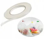 Valge kleepuv teip PVC kottide sulgemiseks, 12 mm, 1 tk