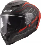 LS2 FF807 Dragon Subic Carbon mootorratturi kiiver, punane, L