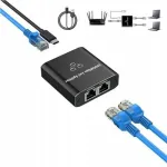 V&otilde;rgujaotur 1x2 RJ45 LAN, 1 Gbps