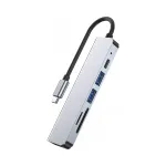 Adapter HUB s&uuml;learvutile USB-A/USB-C/HDMI/SD/TF, 6-&uuml;hes