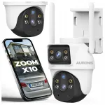 V&auml;line WiFi-kaamera, p&ouml;&ouml;ratav, 10x suum, 6MP, topelt nutika avastusega, alarm