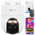 P&ouml;&ouml;rlev 4G LTE kaamera EZVIZ H8c 2K, liikumise j&auml;lgimise ja microSD kaitsega