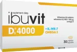 D3-, K2-vitamiinid ja Omega-3 kapslid IBUVIT 4000IU+MK-7, 30 tk