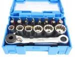 Kruvikeeraja otsikute ja padrunite komplekt Vario-Plus 1/4&rdquo; 24 tk SATRA S-BS24S