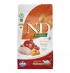 N&D GF Pumpkin Neutered kassitoit tuvide ja granaatidega, 300g