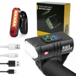 Jalgratta LED-lamp 1000 lm 5600 mA ees ja taga