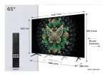Teler TCL 65C6K 65" QD-Mini-LED UHD 4K Google TV-ga