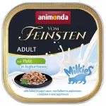 ANIMONDA Vom Feinsten Milkies koerte pate kalkunilihaga jogurtkastmes 100g